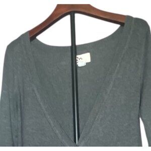 SO XL Gray Button-Down Boyfriend Cardigan Sweater Pockets Casual Cozy‎ Comfort